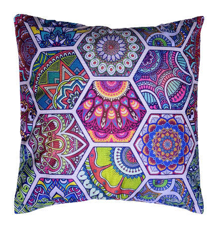 Mandala Bohemian Hexagon Sofa Cushion Cover