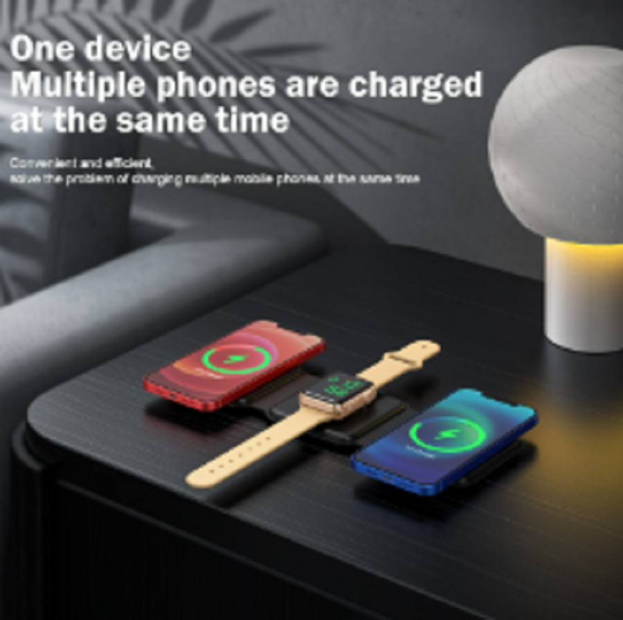 Three-in-one magnetic Wireless Charger